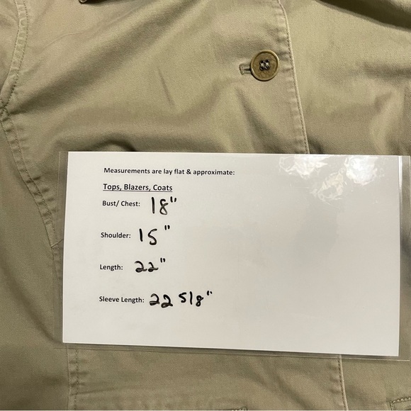 Sigrid Olsen Olive Green Embroidered Cotton Blazer Jacket Women’s Size 8 - Picture 9 of 11